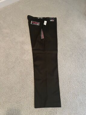 Roundtree & Yorke Men's Dark Charcoal Dress Pants
